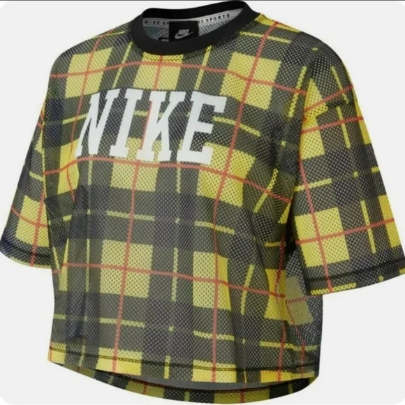 Nike Sportswear Futura Plaid Crop Top - Picture 9 of 10